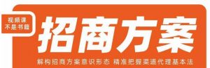 王昕招商方案,解构招商方案意识形态,精准把握渠道代理基本法-一号资源库