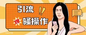 最新引流骚操作，单账号日引50-100，简单粗暴，适合于小白各行各业都可以进行操作，精准粉丝加到爆-一号资源库
