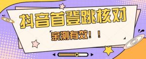 【亲测有效】抖音首登跳核对方法,抓住机会,谁也不知道口子什么时候关-一号资源库