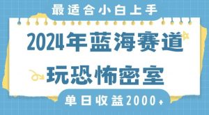 2024年蓝海赛道玩恐怖密室日入2000+，无需露脸，不要担心不会玩游戏，小白直接上手，保姆式教学【揭秘】-一号资源库