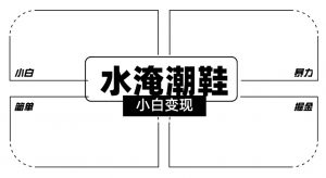 2024全新冷门水淹潮鞋无人直播玩法，小白也能轻松上手，打爆私域流量，轻松实现变现【揭秘】-一号资源库