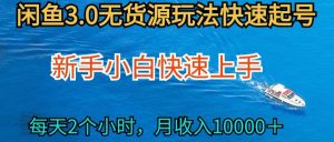 2024最新闲鱼无货源玩法，从0开始小白快手上手，每天2小时月收入过万【揭秘】-一号资源库