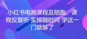 小红书电商课程及陪跑，课程反复听 实操随时问 学这一门就够了-一号资源库