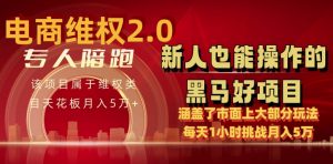 电商维权 4.0 如何做到月入 5 万+每天 1 小时新人也能快速上手【仅揭秘】-一号资源库