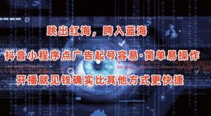 抖音小程序点广告项目，起号容易，简单易操作，开播就见有收益【揭秘】-一号资源库