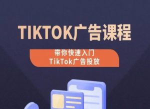 TikTok广告投放课程，从0-1实操课，带你快速入门TikTok广告投放-一号资源库