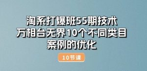淘系打爆班55期技术：万相台无界10个不同类目案例的优化(10节)-一号资源库