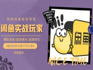 手把手教你0到1系统玩转闲鱼变现，爆款思维/超级曝光/超高转化-一号资源库