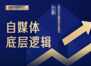 2024自媒体底层逻辑录播课，自媒体小白必看-一号资源库
