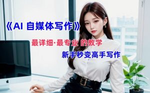 AI自媒体文章创作全网最详细教程，新手秒变写作高手，多方位发展-一号资源库