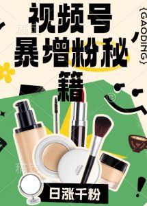 视频号涨粉方法，暴力起号，一天涨粉1000+，当天开橱窗【揭秘】-一号资源库