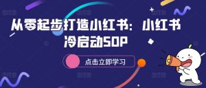 从零起步打造小红书：小红书冷启动SOP-一号资源库
