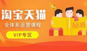 淘宝天猫全体系运营课程【9月24更新】,店铺全系运营、动销玩法、擦边球玩法等等-一号资源库