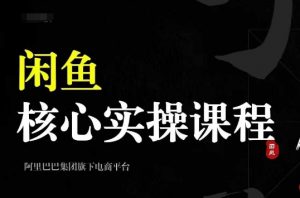 2024闲鱼核心实操课程,从养号、选品、发布、销售,教你做一个出单的闲鱼号-一号资源库