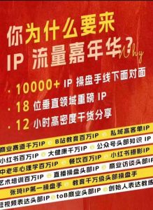 群响IP流量嘉年华，​现场视频+IP江湖2024典藏版PPT-一号资源库