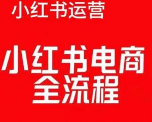 红薯电商实操课，小红书电商全流程-一号资源库