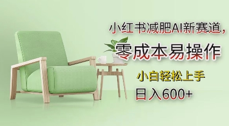 小红书减肥AI新赛道，零成本易操作，日入多张，小白轻松上手【揭秘】-一号资源库