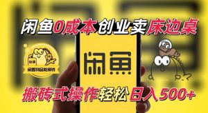 闲鱼一个被忽略的电商赛道,0成本卖床边桌,纯小白搬砖式操作轻松日入5张【揭秘】-一号资源库