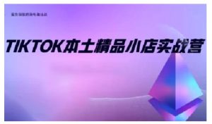 TikTok本土精品小店出海实战营，从入门到高阶，不止0-1!-一号资源库