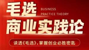 毛选商业实践论，读透《毛选》掌握创业必胜密匙-一号资源库