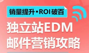 销量提升•ROI破百 独立站EDM邮件营销攻略,如何通过邮件营销每年获得100万美金销售额!-一号资源库