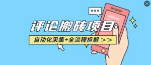 悟空采集评论搬砖_评论搬砖+自动采集【完整攻略】-一号资源库