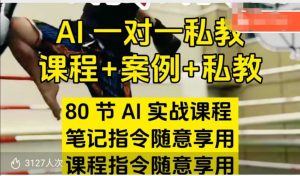 AI指令实战课,课程+案例,80节AI实战课程,笔记指令随意享用,课程指令随意享用-一号资源库