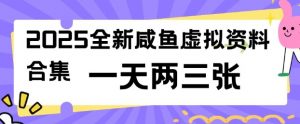 2025全新闲鱼虚拟资料项目合集，成本低，操作简单，一天两三张-一号资源库