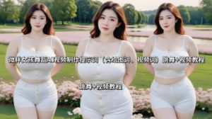 微胖女孩舞蹈AI视频制作提示词（含绘图词、视频词） 跳舞+视频教程-一号资源库
