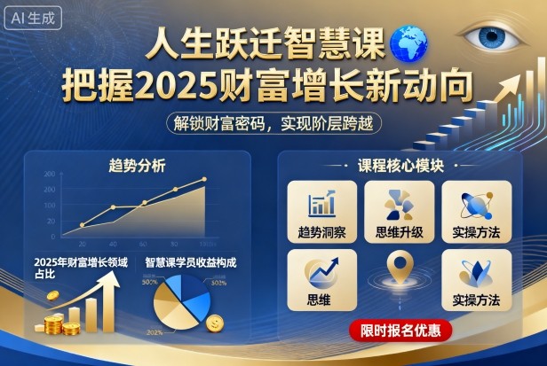 人生跃迁智慧课，把据2025财富增长新动向-一号资源库