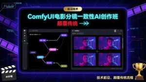 ComfyUI电影分镜一致性AI创作班，前沿技术，颠覆传统-一号资源库