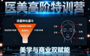 0-1000W医美高阶特训营课程，美学与商业双赋能-一号资源库