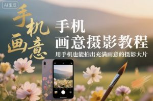 手机画意摄影教程,用手机也能拍出充满画意的摄影大片-一号资源库