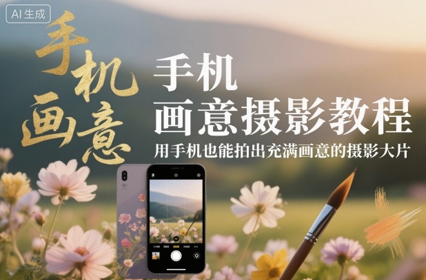 手机画意摄影教程，用手机也能拍出充满画意的摄影大片-一号资源库