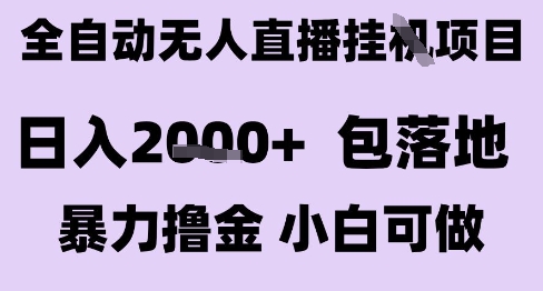 最新全自动抖音无人直播挂G项目，日入2k+ 包落地暴力撸金，小白可做【揭秘】-一号资源库