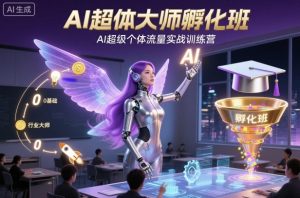 AI超体大师孵化班，AI超级个体流量实战训练营-一号资源库