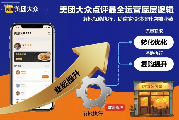 美团大众点评最全运营底层逻辑，落地就能执行，助商家快速提升店铺业绩-一号资源库