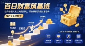 百日财富筑基班，助力普通人从认知到行动，带你解锁顶级财富密码-一号资源库
