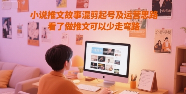 小说推文故事混剪起号及运营思路，看了做推文可以少走弯路-一号资源库