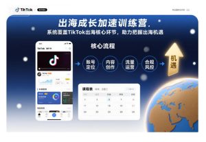出海成长加速训练营，系统覆盖TikTok出海核心环节，助力把握出海机遇（更新）-一号资源库