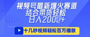 视频号最新爆火ai民国美女视频，轻松百万播放，结合带货日入数张-一号资源库