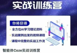 智能体Coze实战训练营，掌握新时代效率工具，让你人生即刻开挂-一号资源库