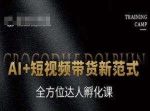 AI+短视频带货新范式，全方位达人孵化课-一号资源库