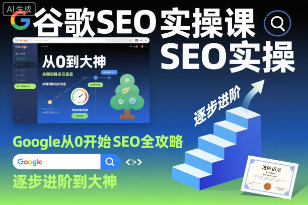谷歌SEO实操课，Google从0开始SEO全攻略，逐步进阶到大神-一号资源库