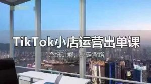 TikTok小店运营出单课,从开店选品、运营出单、发货回款,进行全流程讲解-一号资源库