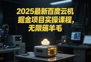 2025最新百度云机掘金项目实操课程单窗口保底5-10元月收益单窗口150+【揭秘】-一号资源库
