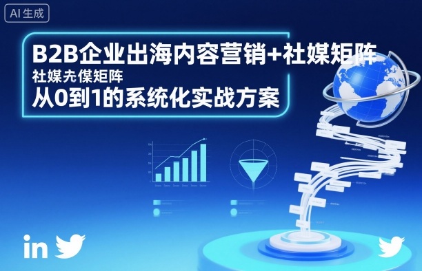 B2B企业出海内容营销+社媒矩阵，从0到1的系统化实战方案-一号资源库
