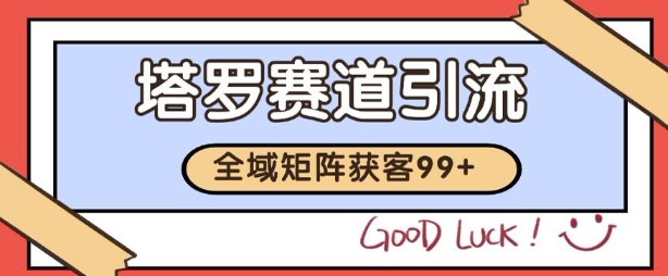 小红书某音塔罗赛道引流获客 自热矩阵日引200+【揭秘】-一号资源库