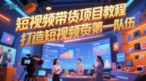 短视频带货项目教程，打造短视频带货第一队伍-一号资源库