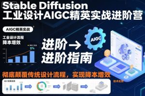 Stable Diffusion工业设计AIGC精英实战进阶营,彻底颠覆传统设计流程,实现降本增效-一号资源库